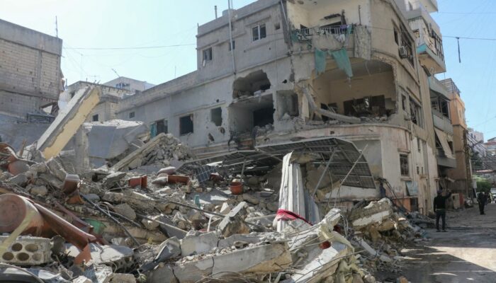 Gempuran Israel di Kota Tyre Lebanon Selatan